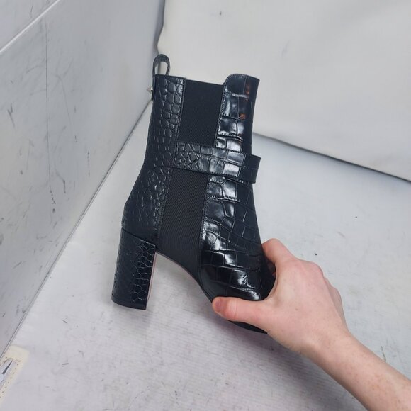 Christian Louboutin Black Crocodile Chelsea Boot - Picture 10 of 11